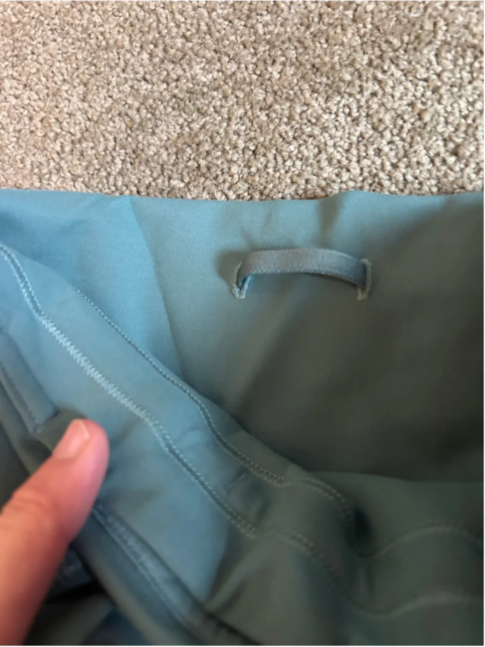 Lululemon Wunder Train High-Rise Leggings w/Pockets in Grey Eucalyptus, Sz 4